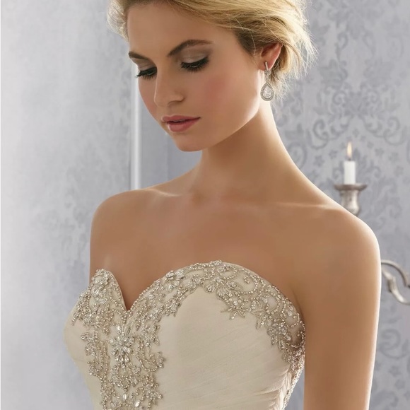 Mori Lee Bridal 2682 Tulle Mermaid Silhouette Wedding Dress (Ivory) - Picture 1 of 4